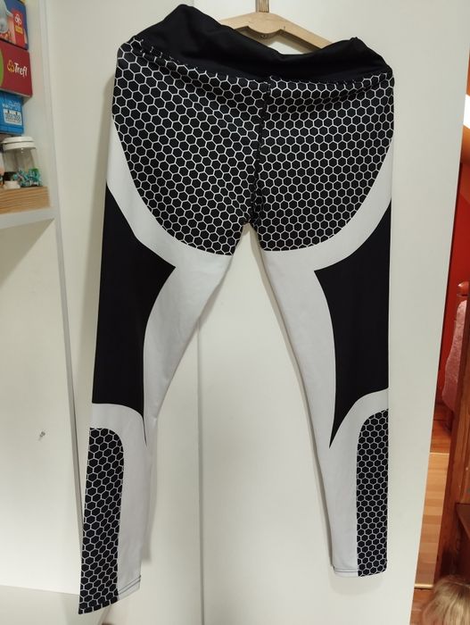 Legginsy damskie spodnie getry M