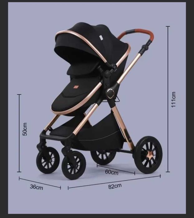 Універсальна коляска трансформер 3 в 1 Kidilo H2D (Grey)