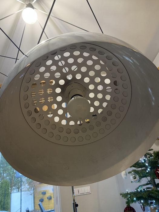 Lampa chromowana stojaca