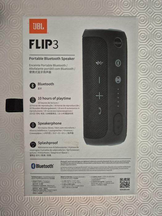 Coluna Portátil Bluetooth JBL Flip 3 - Black Edition