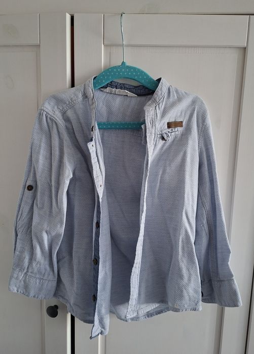 Koszula H&M chłopięca 104 jasnoniebieska