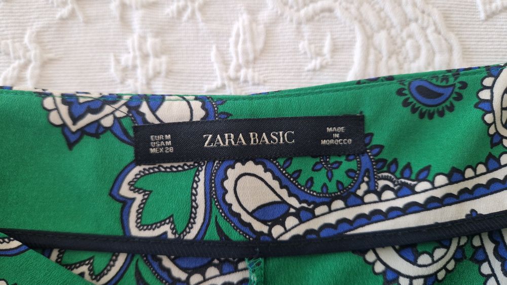 Calções estampadas Zara tamanho M