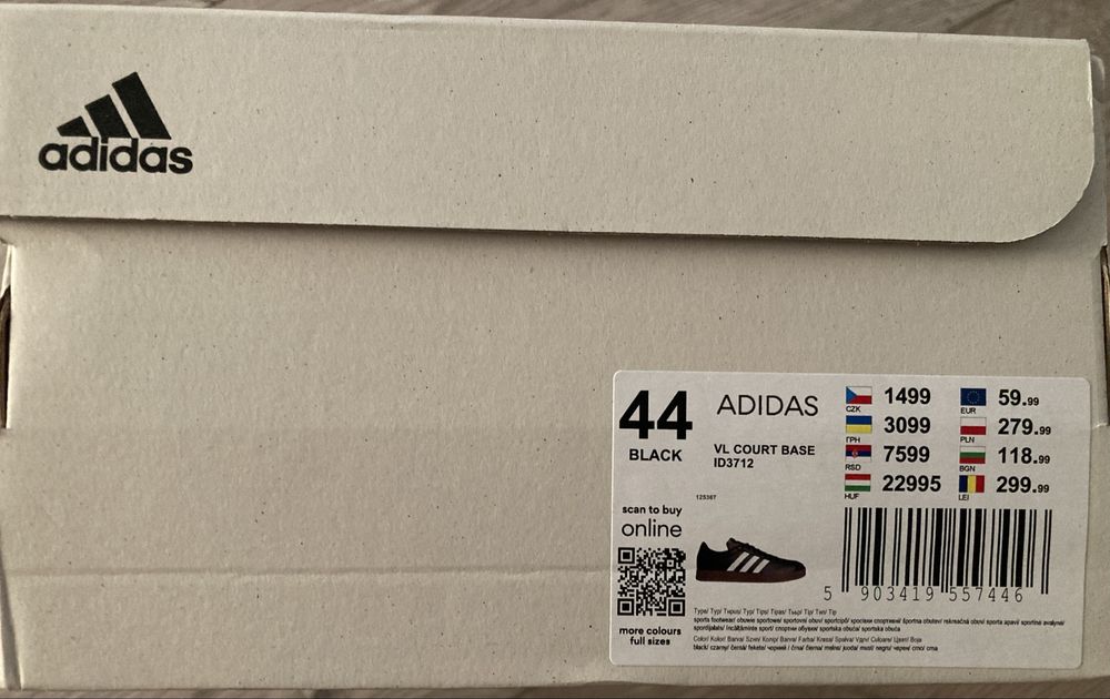 ADIDAS vl court base sportswear buty