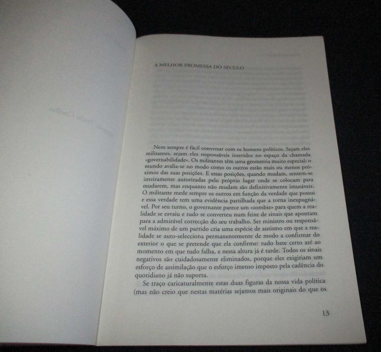 Livro E o resto é paisagem Miguel Portas