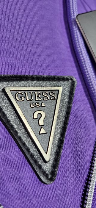 Fioletowy dres damski z kapturem bawełna premium najwyższa jakość  S