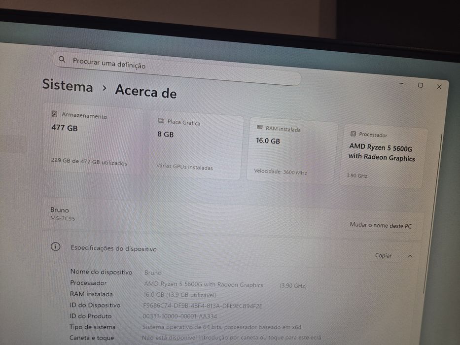 Torre gaming Ryzen 5 5600G 16GB Ram