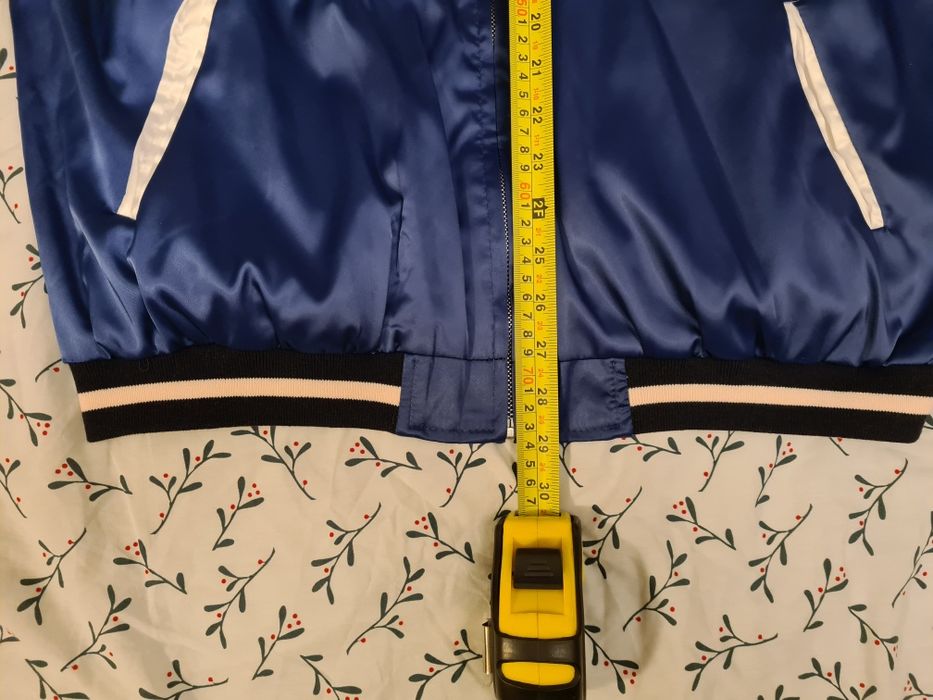 Kurtka bejsbolówka bez kaptura japoński styl haft - rękodzieło