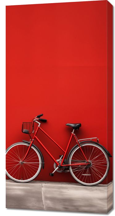 Obraz 50x100cm Czerwony Rower