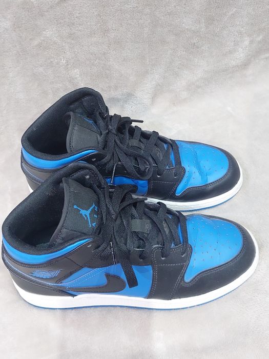 Nike air jordan 1 mid niebiesko czarne unisex 40 25cm