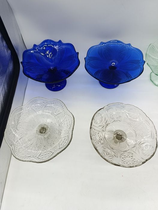 Стеклянная фруктовница конфетница ваза для конфет мороженница СССР