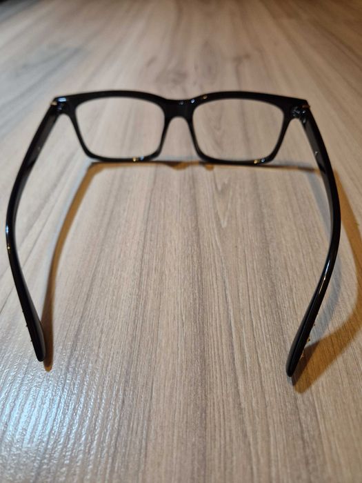 Czarne okulary chrome hearts zerówki