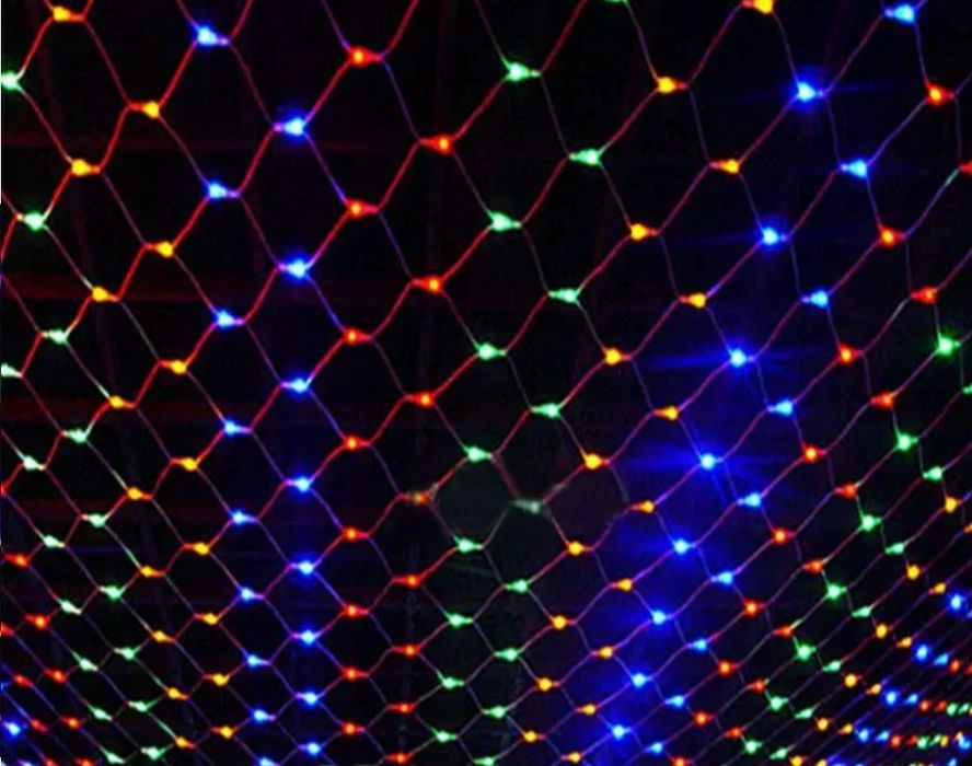 Гірлянда сітка 120 LED 1.5*1.5м мультіколор