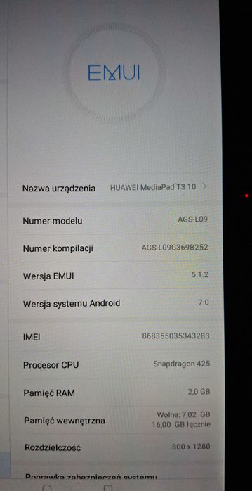 Tablet HUAWEI Mediapad T310/ 16 GB