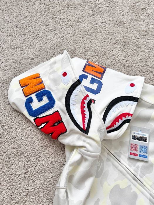 Зип худи Bape с двойным капюшоном
