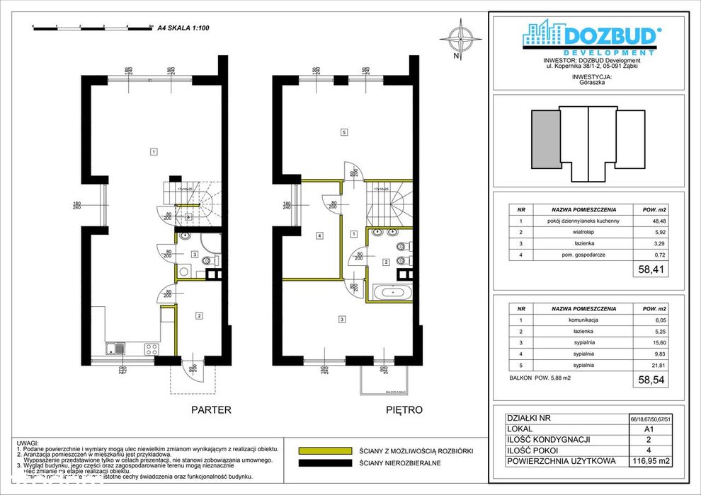 4-pokojowy dom 116m2 Bez Pośredników
