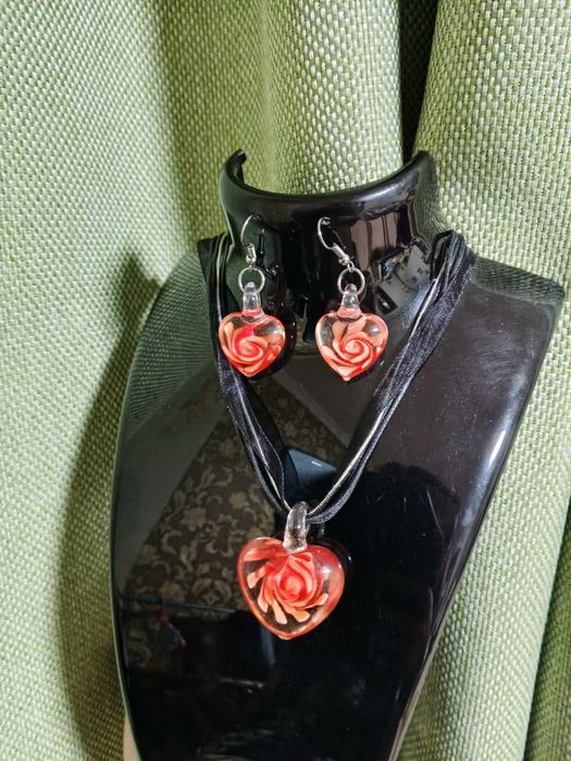 Сережки та намиста "Серце"