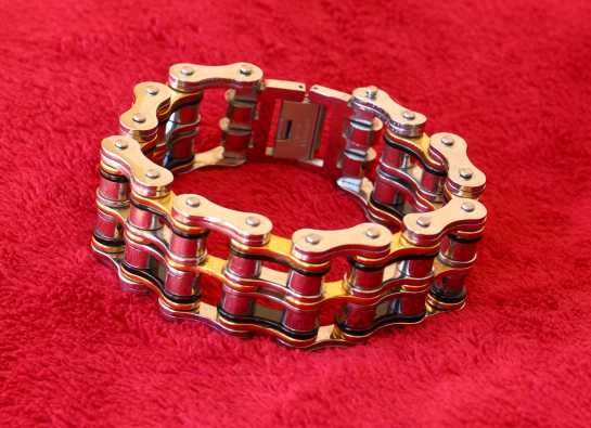 Pulseira "Biker" em aço inox
