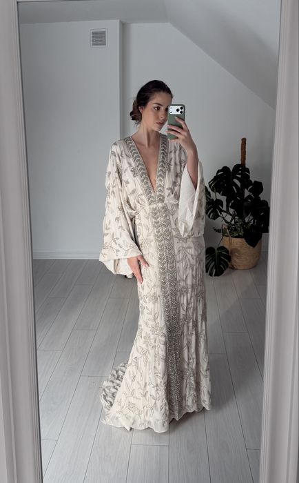 Sunia slubna bogato zdobiona kimono M asos