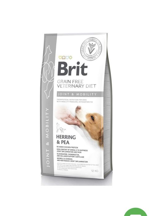 Brit GF Veterinary Diet Joint Mobility 12 кг  оселедець