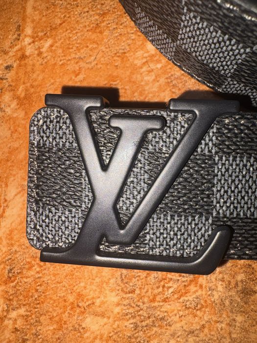 Cinto Louis Vuitton Damier Graphite