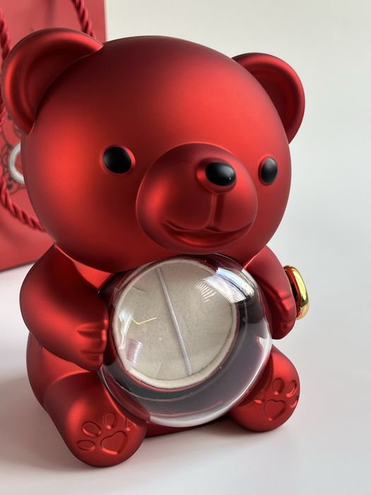 Ведмедик шкатулка з вічною трояндою. Схованка для прикрас. Набір