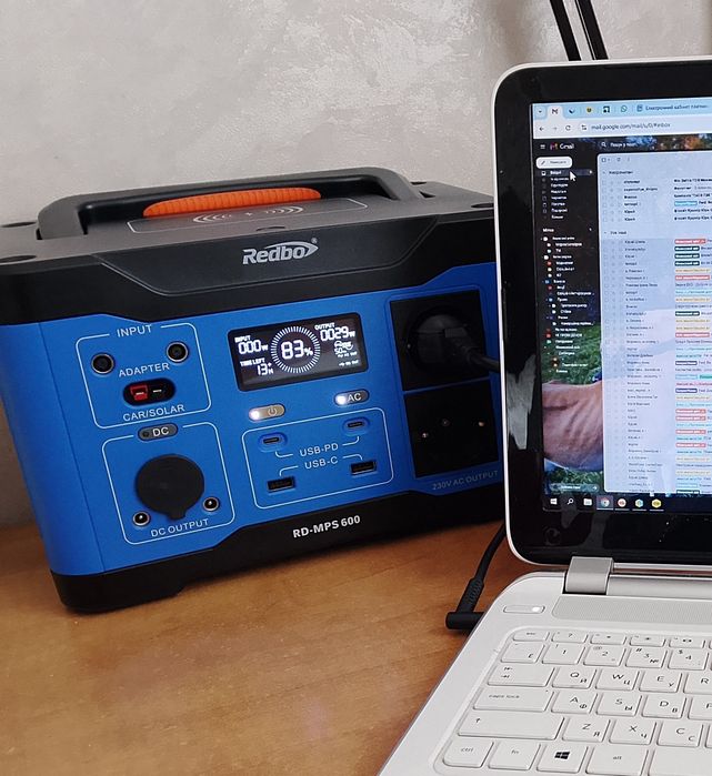 Портативна електростанція Redbo MPS-600 | 509.6Wh | 600W