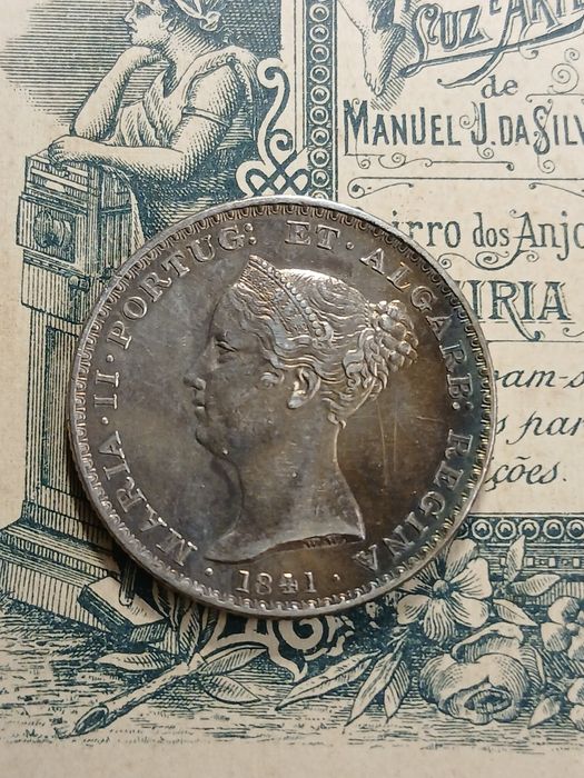 500 Reis 1841 D.Maria II