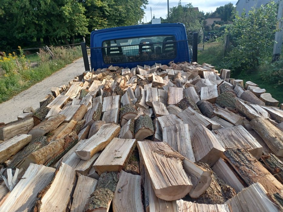 Drewno opałowe kominkowe buk dąb brzoza olcha sosna świerk  transport