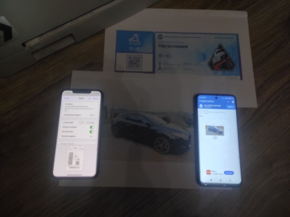 iPhone WiFi kolor drukarka laserowa 3w1 wielofunkcyjna duplex Canon