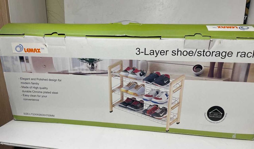 Підставка під взуття 3-х ярусна LEMAX 732x260x700 mm нова