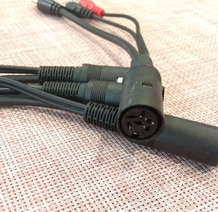 Кабель переходник 6 PIN DIN to 3 RCA