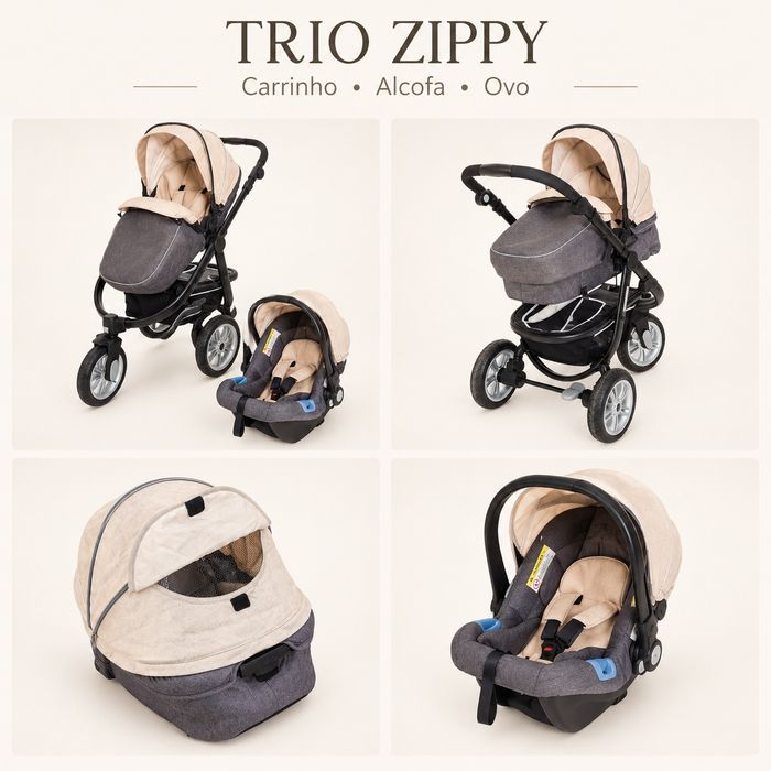 Carrinho trio zippy
