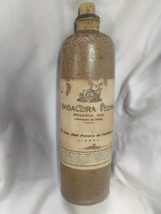 Garrafa metálica bagaceira velha - Abel P. Fonseca - Feira Paris 1900