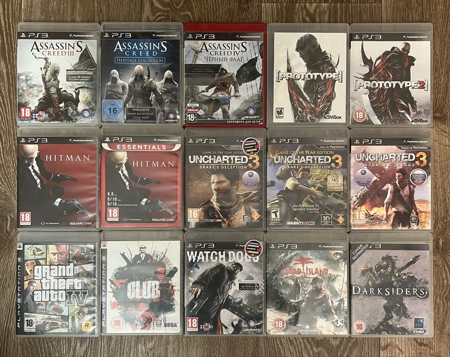 Диски Sony playstation 3 ps3 лицензия, игры.