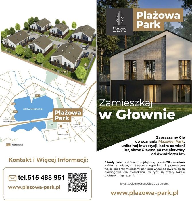 PLAŻOWA PARK GŁOWNO na sprzedaż nowe mieszkanie 4 pokoje - klucze 2026