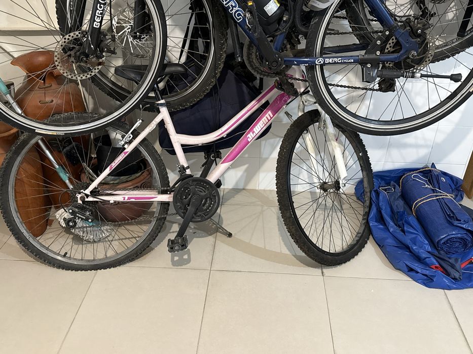 Bicicleta cor de rosa