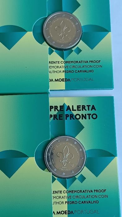 Moeda de 2 euros prof. Camilo Castelo Branco
