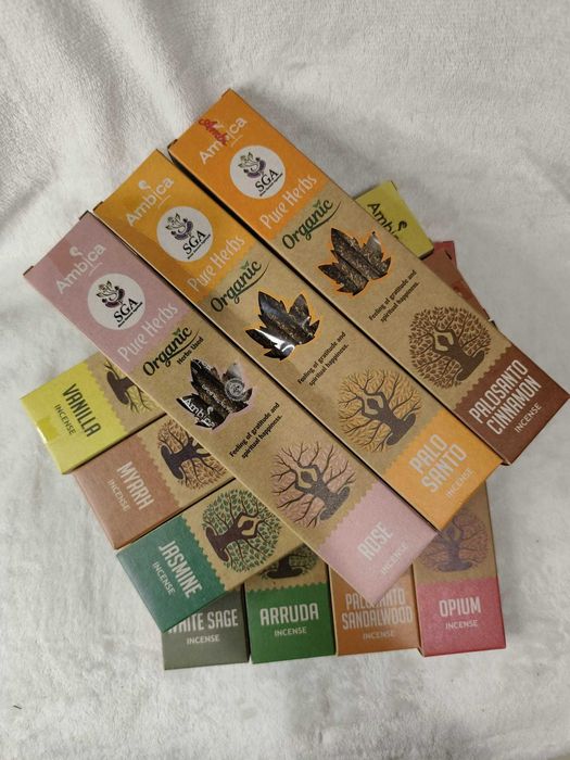 10 Caixas de Incensos 100% Organicos
