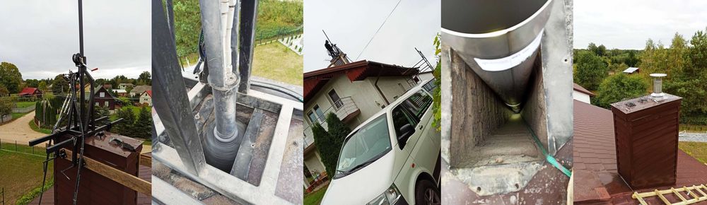 Rozwiercanie Kominów Montaż Wkładów Czyszczenie Mechaniczne KOMINY