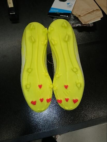 Chuteiras de Futebol Criança F50 League FG/MG Amarelo