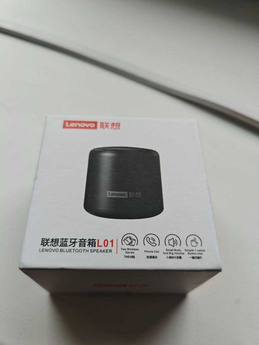 Блютуз колонка Lenovo L01 IPX5 Bluetooth 5.0 Синий