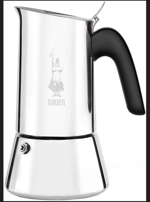 Гейзерна кавоварка Bialetti New Venus Induction на 4 чашки 170 мл срібляста (0007254)