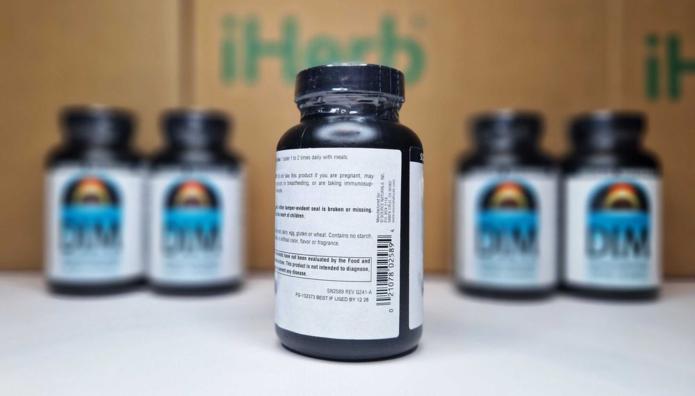 Дііндолілметан DIM Source Naturals, ДІМ, індол, 200 мг 60 таблеток