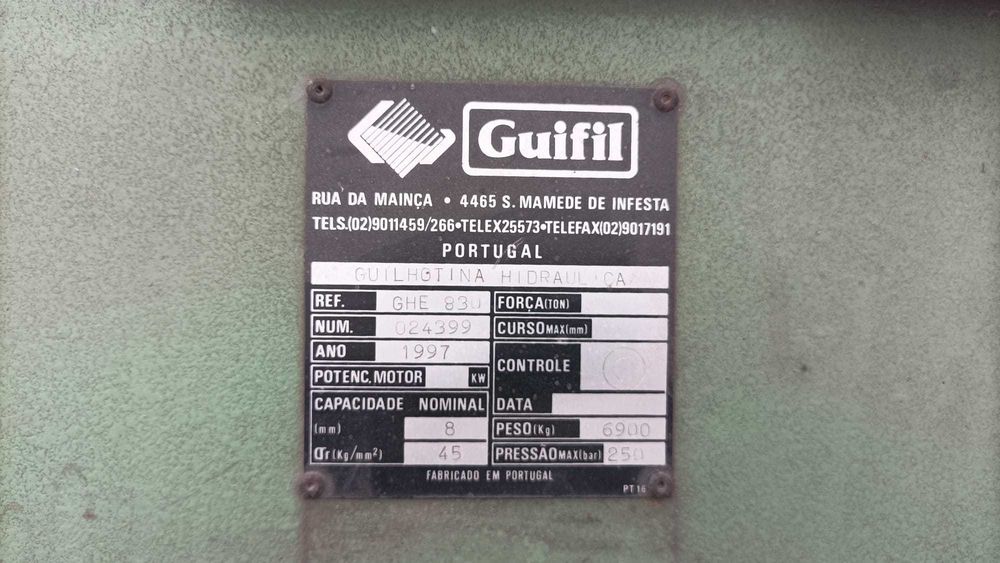 Guilhotina Guifil GHE-830