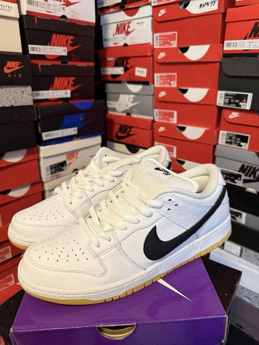(БЕЗ ПЕРЕДОПЛАТИ)Nike SB Dunk Low Pro White Gum найк сб данк гам білі