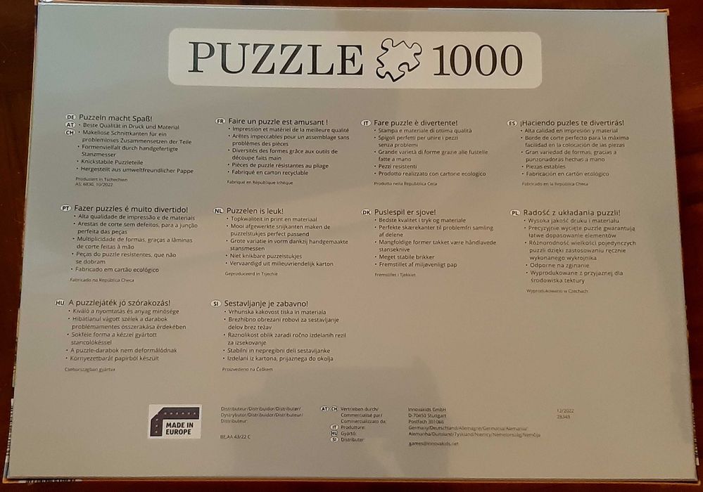 PUZZLE 1000 Peças: Cefalónia GRÉCIA - NOVO! A Estrear! SELADO!