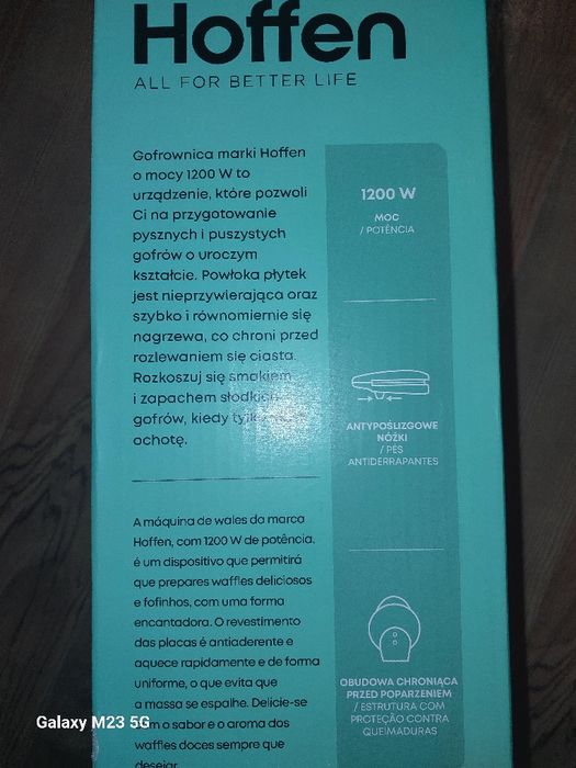 Gofrownica bąbelkowa 1200 W