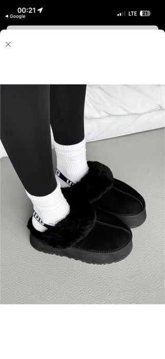 Жіночі уггі UGG Funkette Black Чорний 42 12