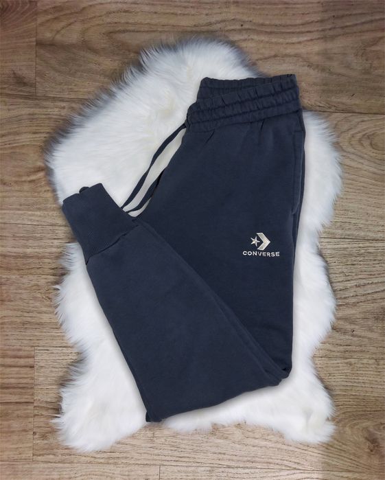 Spodnie dresy Converse rozmiar S granatowe