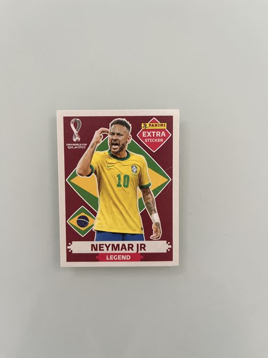 Neymar Jr extra sticker panini Mundial 2022 ultra Raro
